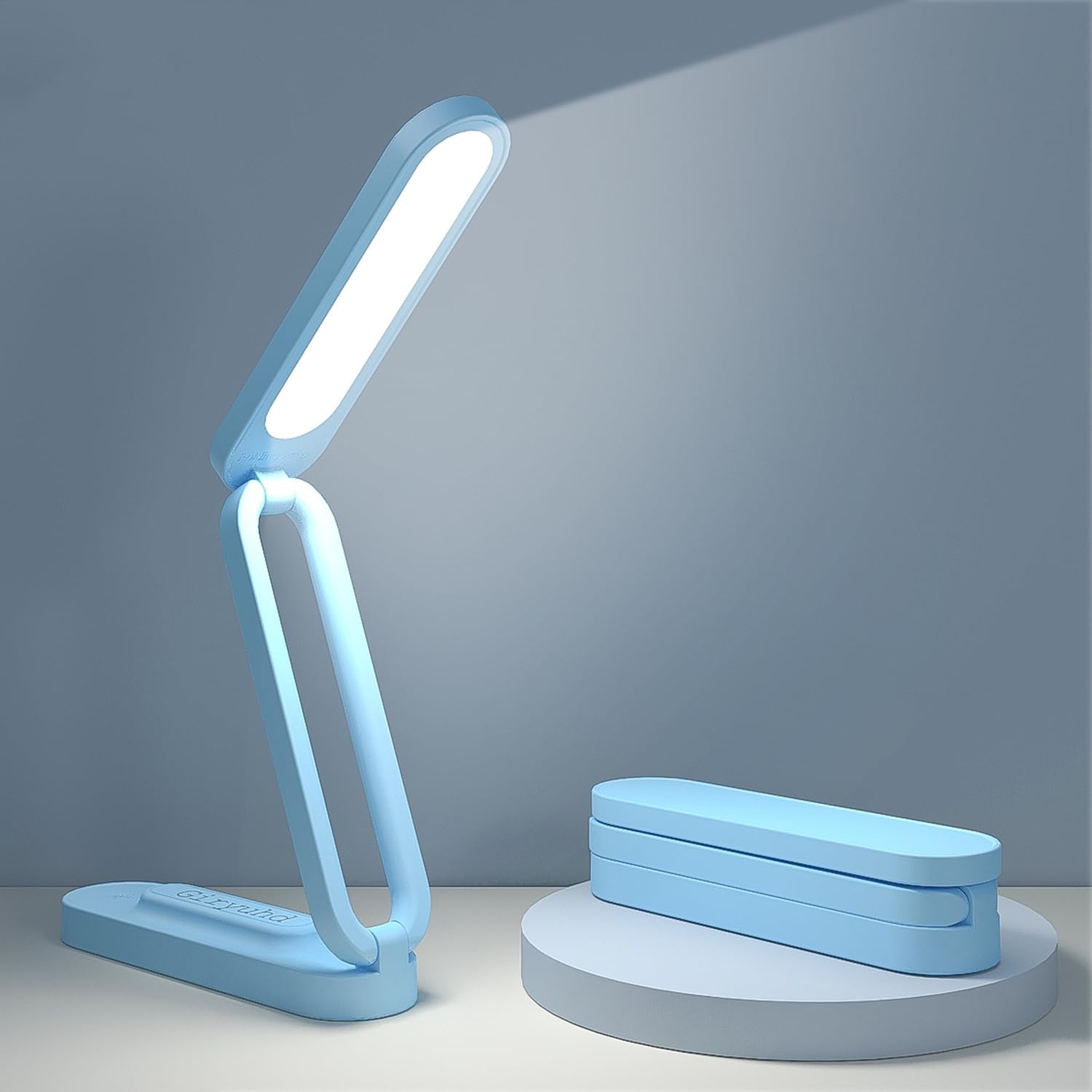 Rechargeable LED Desk Lamp Foldable Portable 3 Brightness Levels biymjk