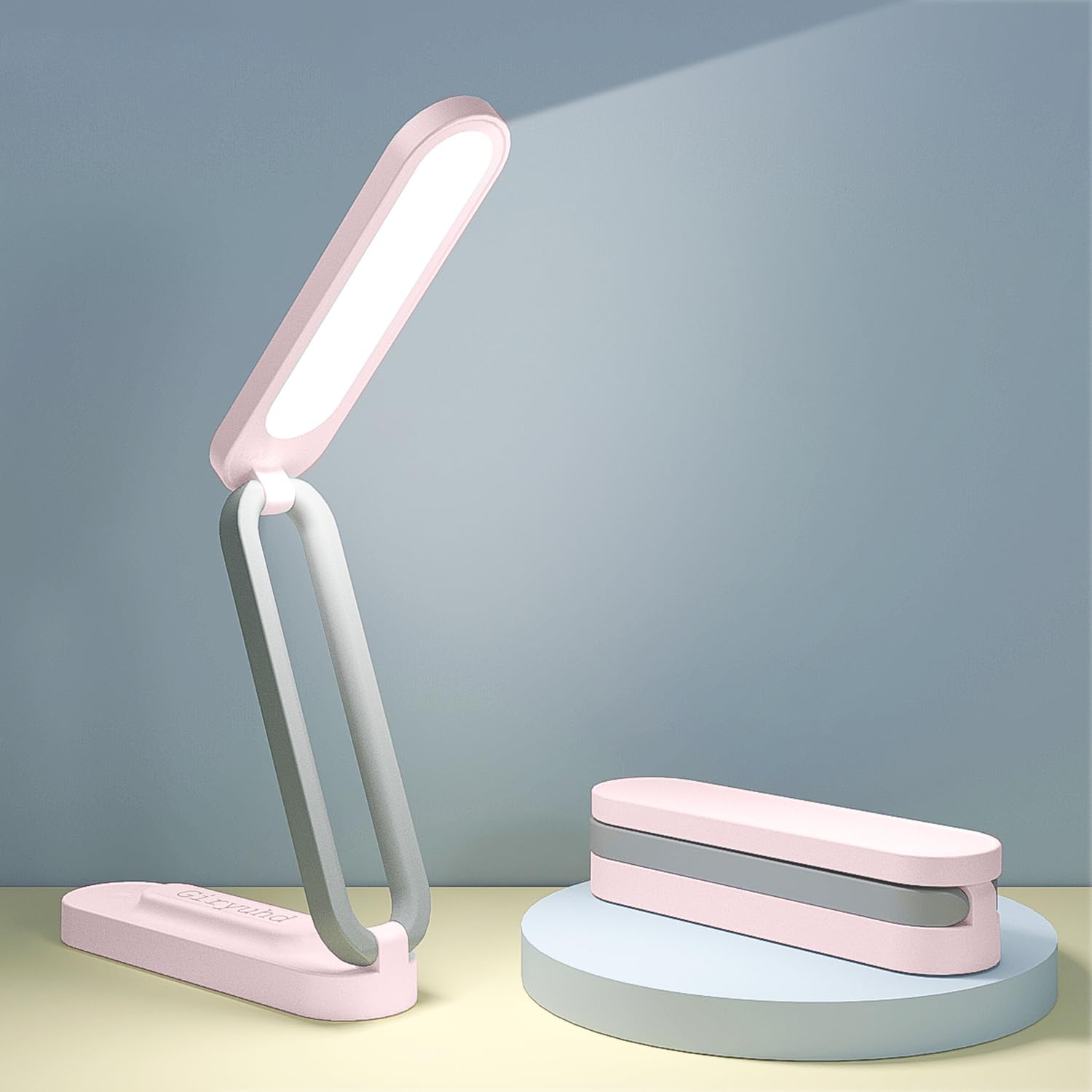 Rechargeable LED Desk Lamp Foldable Portable 3 Brightness Levels biymjk
