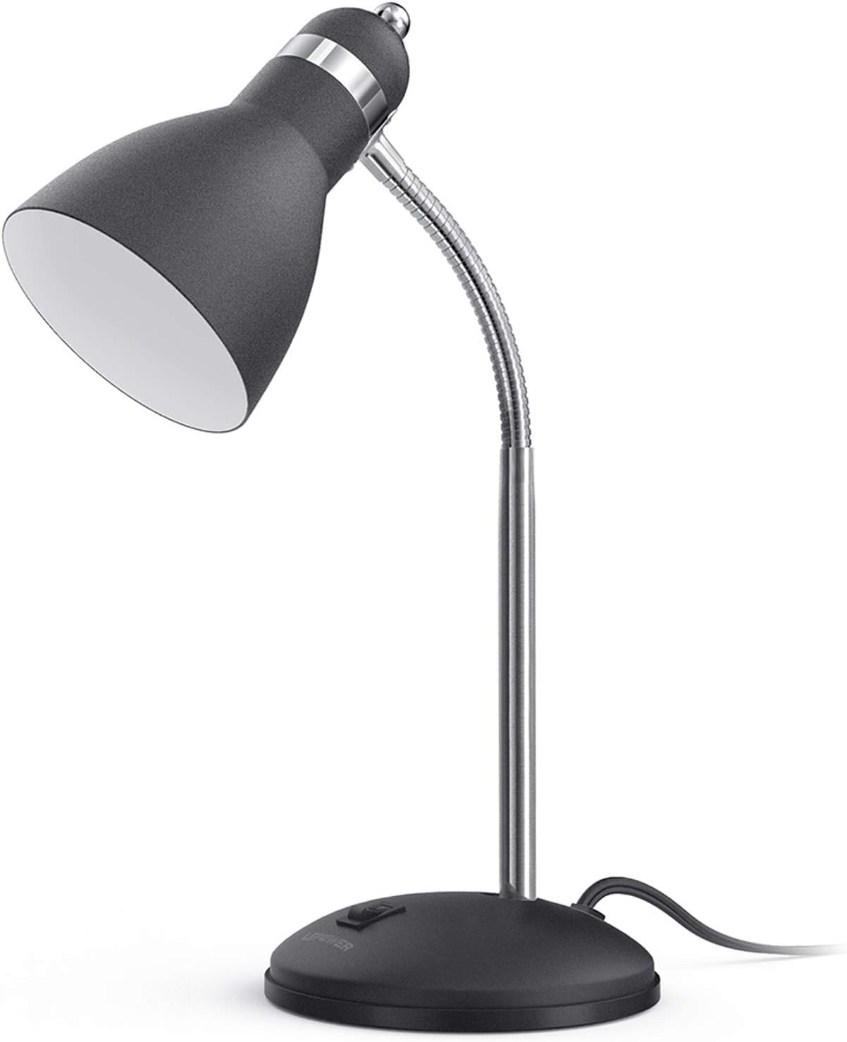 Metal Desk Lamp with Flexible Gooseneck Eye Caring Study Light biymjk