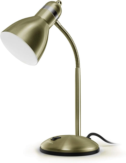 Metal Desk Lamp with Flexible Gooseneck Eye Caring Study Light biymjk