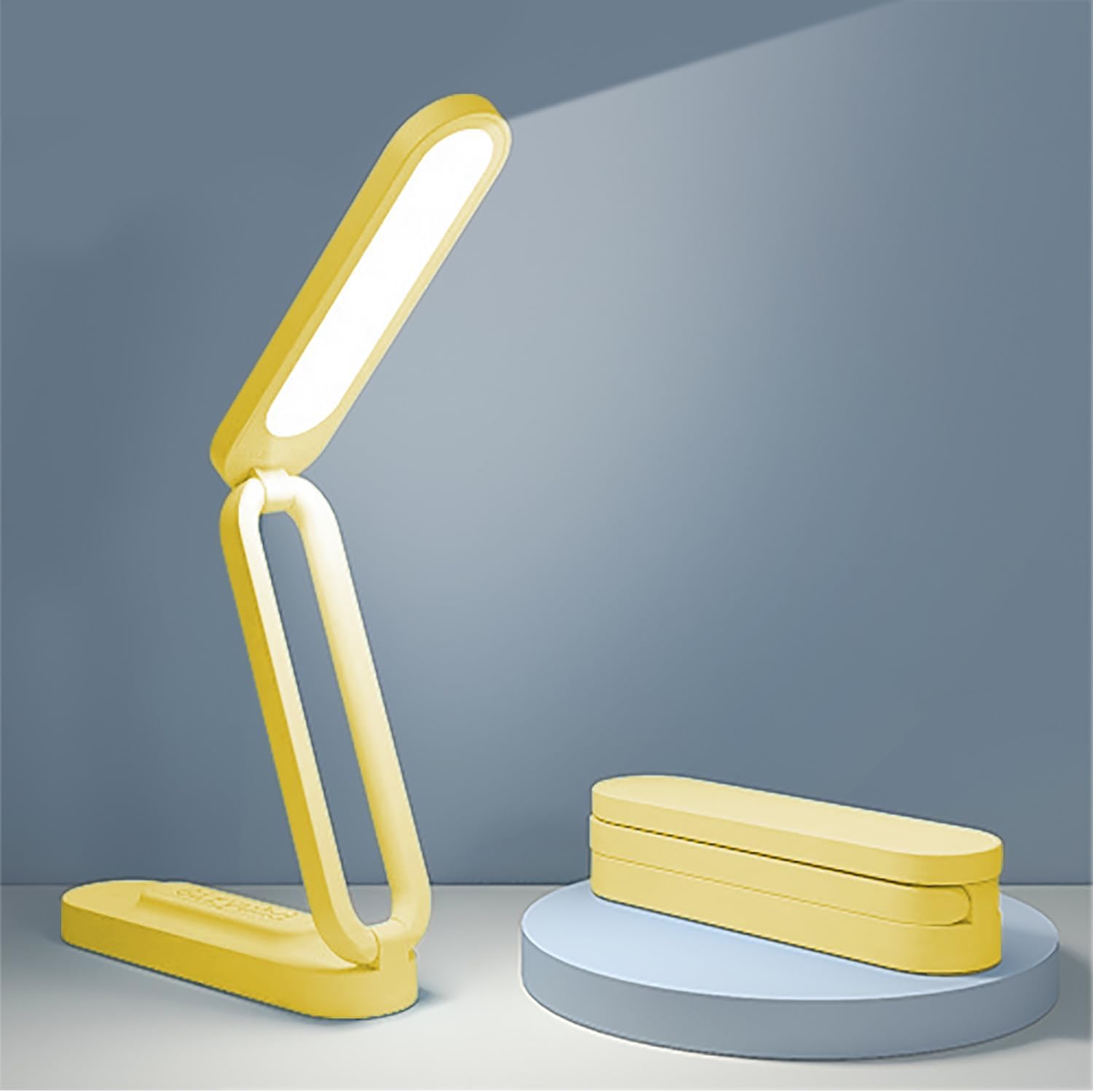 Rechargeable LED Desk Lamp Foldable Portable 3 Brightness Levels biymjk